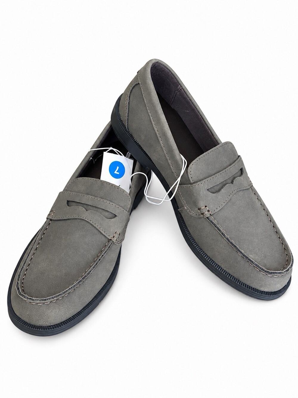 Goodfellow & Co Men’s Size 7 Orson Penny Loafers Dark Brown Faux Suede NWT
